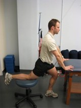 Hip Flexor Stretch with Stool